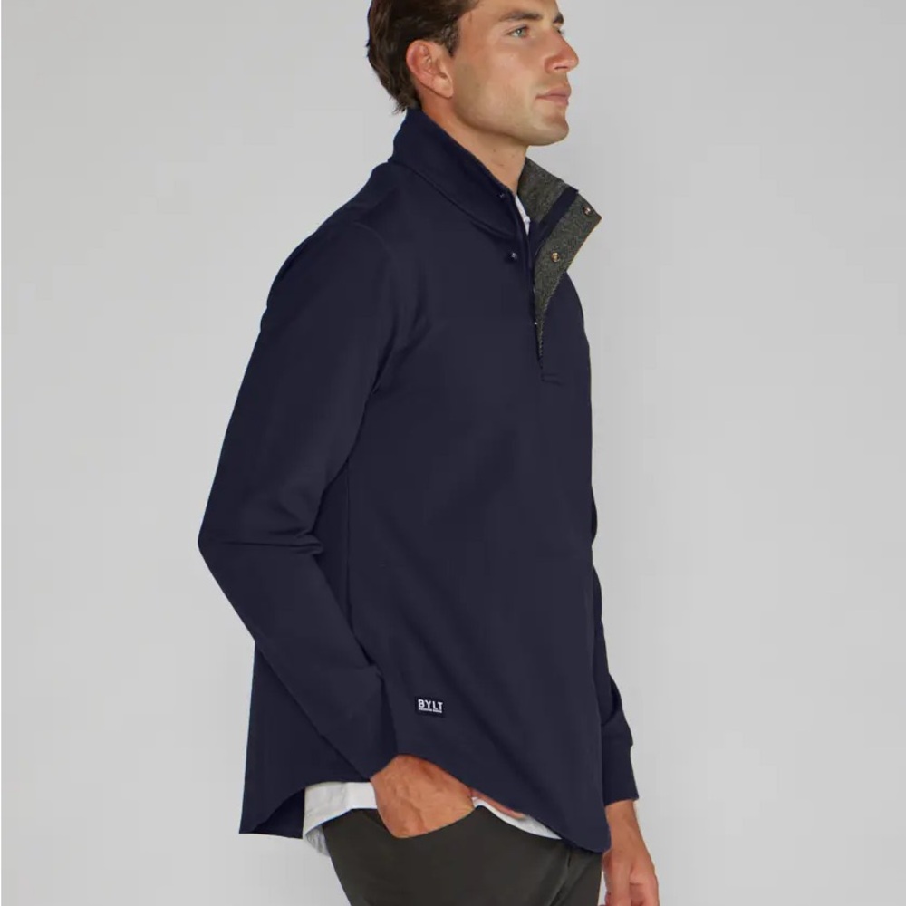 BYLT | Elite+ Fairway Drop-Cut Pullover in Navy size XL